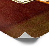 かわいい服を着た子犬 ポスター (角)