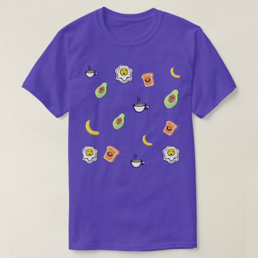 かわいい朝食パタークラシックンのアボカドTシャツ Tシャツ (デザイン正面)