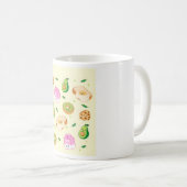 かわいい朝食パターン コーヒーマグカップ (正面右)