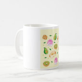 かわいい朝食パターン コーヒーマグカップ (正面左)