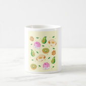 かわいい朝食パターン コーヒーマグカップ (中央)