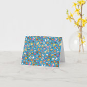 かわいい朝食フードノートカード カード (黄色い花)