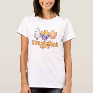 かわいい朝食フード系グラフィック Tシャツ