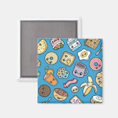 かわいい朝食フード マグネット (正面/裏面)