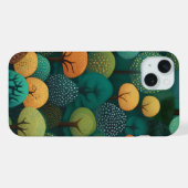 かわいい木々のデジタルアート iPhoneケース (裏面横)