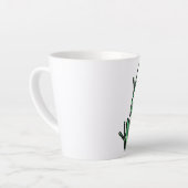 かわいい木のカエル芸術的カエル私はカエルが大好き カフェラテマグ (左アングル)