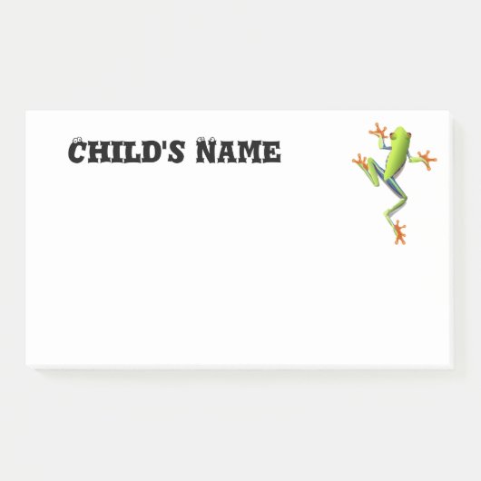 かわいい木のカエル ポストイット (正面)