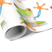 かわいい木のカエル ラッピングペーパー (ロールコーナー)