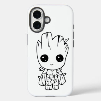 かわいい木のキャラクター | 愛らしいちびキャラ 自然 iPhone 16ケース