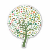 かわいい木の命 シール (正面)