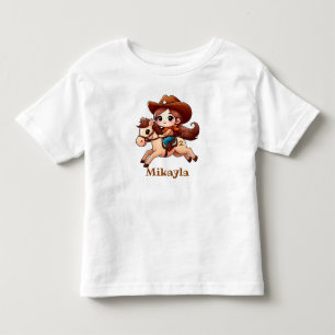 かわいい未来のカウガール トドラーTシャツ