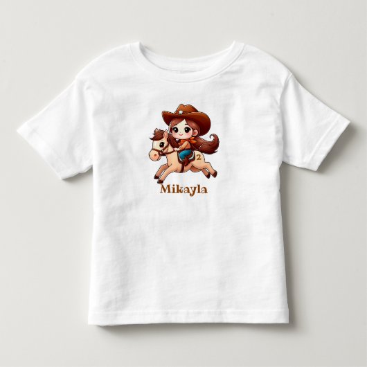 かわいい未来のカウガール トドラーTシャツ (正面)