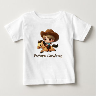 かわいい未来のカウボーイ ベビーTシャツ