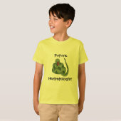 かわいい未来のHerpetologistのヘビの恋人の子供 Tシャツ (正面フル)