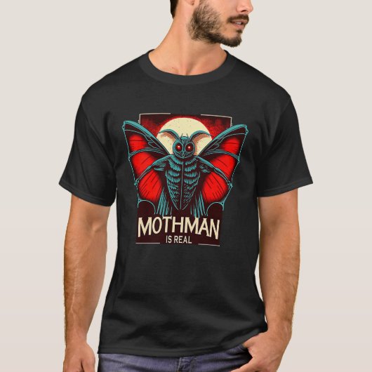 かわいい未知の生物 モスマン 2 Tシャツ (正面)