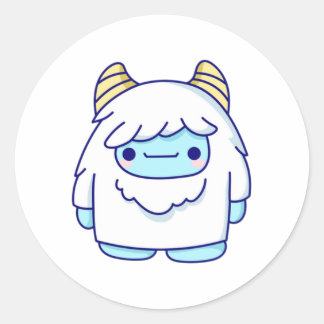 かわいい未確認生物 イエティ ラウンドシール