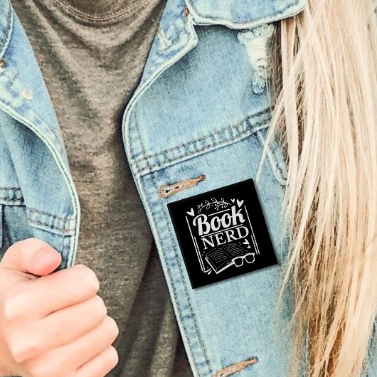 かわいい本おたく本好き 缶バッジ