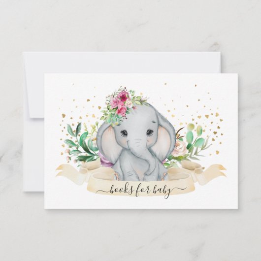 かわいい本でベビー サンキューカード (裏面)