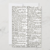 かわいい本とブランチパーティーの招待 招待状 (裏面)