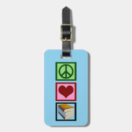 かわいい本の司書 ラゲッジタグ