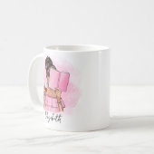 かわいい本の恋人リーダーパーソナライズされたズ コーヒーマグカップ (正面左)