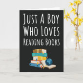 かわいい本の読み聞かせカード　赤ちゃん男の子　子供の読者 カード (黄色い花)