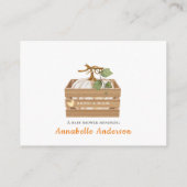 かわいい本を持ってくるカボチャ赤ちゃんシャワー エンクロージャーカード (裏面)