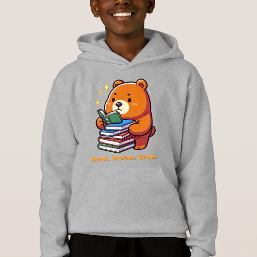 かわいい本を読むクマのカワイイデザイン (正面)