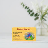 かわいい本屋ブックワームの名刺 名刺 (スタンド正面)