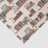 かわいい本棚の模様 薄葉紙 (詳細)