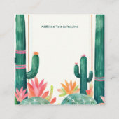 かわいい本男の赤ちゃんシャワーフェスタアボカド エンクロージャーカード (裏面)