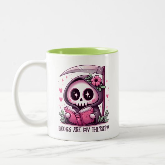 かわいい本紙コーヒーマグ2トーンマグ ツートーンマグカップ (左)
