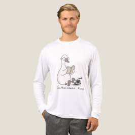 かわいい本読風アヒルとコーヒーTシャツ トライブレンドTシャツ