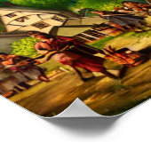 かわいい村デジタルアートポスター#01 ポスター (角)