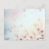 かわいい来の近日発表招待状はがき ポストカード (裏面)