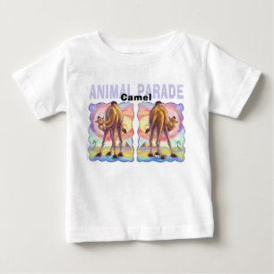 かわいい来ラクダと行く ベビーTシャツ