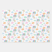 かわいい東文と風船 ラッピングペーパーシート (正面3)