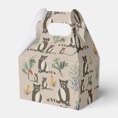 かわいい松の森のラッコの模様 フェイバーボックス (裏面サイド)