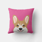 かわいい枕-名前をカスタムするコルギ枕-カスタム クッション (裏面)