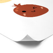 かわいい果物のポスタープリント ポスター (角)