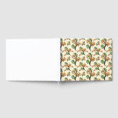 かわいい果物の枝が描かれたなめらかな植物パターン ゲストブック (全面)