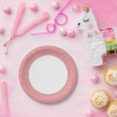 かわいい柄にかわいいケーキ ペーパープレート (パーティー)