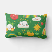 かわいい柄のテーマ ランバークッション (裏面)