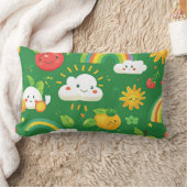 かわいい柄のテーマ ランバークッション (ブランケット)