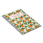 かわいい柑橘系パーソナライズされたかわいいレシピ本 ノートブック (右側)