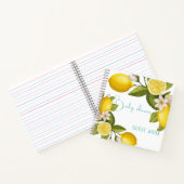 かわいい柑橘系ベビーシャワーマッサージブック ノートブック (内部)