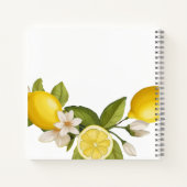 かわいい柑橘系ベビーシャワーマッサージブック ノートブック (裏面)