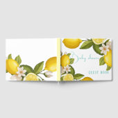 かわいい柑橘系ベビーシャワーマッサージ ゲストブック (全面)