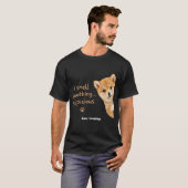 かわいい柴犬の子犬 楽しいにおいのフレーズ かわいい犬 Tシャツ (正面フル)