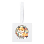 かわいい柴犬カップ キューブオーナメント (正面)